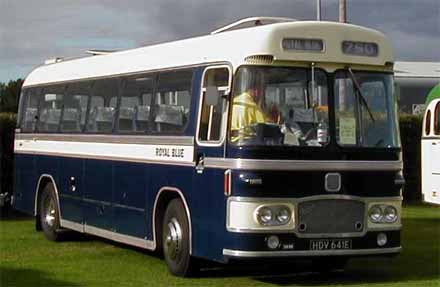 ECW coach bodied Bristol MW of Royal Blue